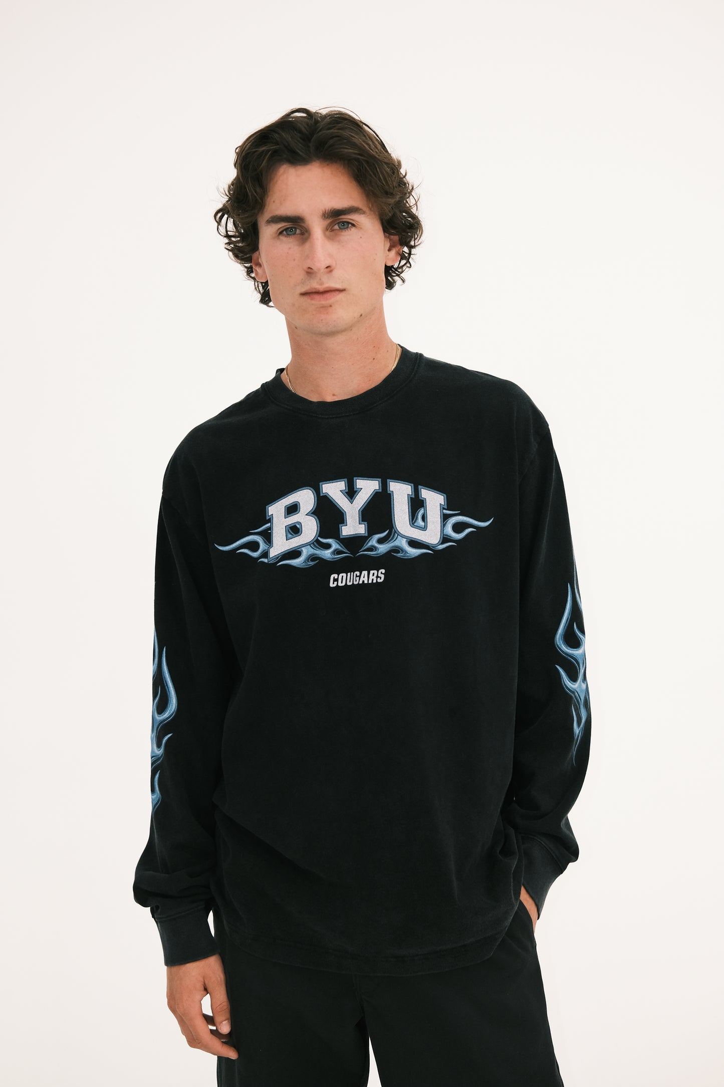 Chrome Flames L/S Tee