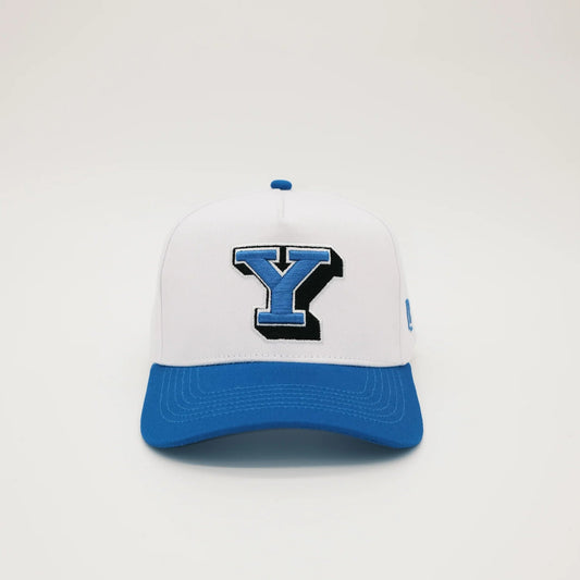 '96 Block Y (White / Royal) - SMALLER FIT