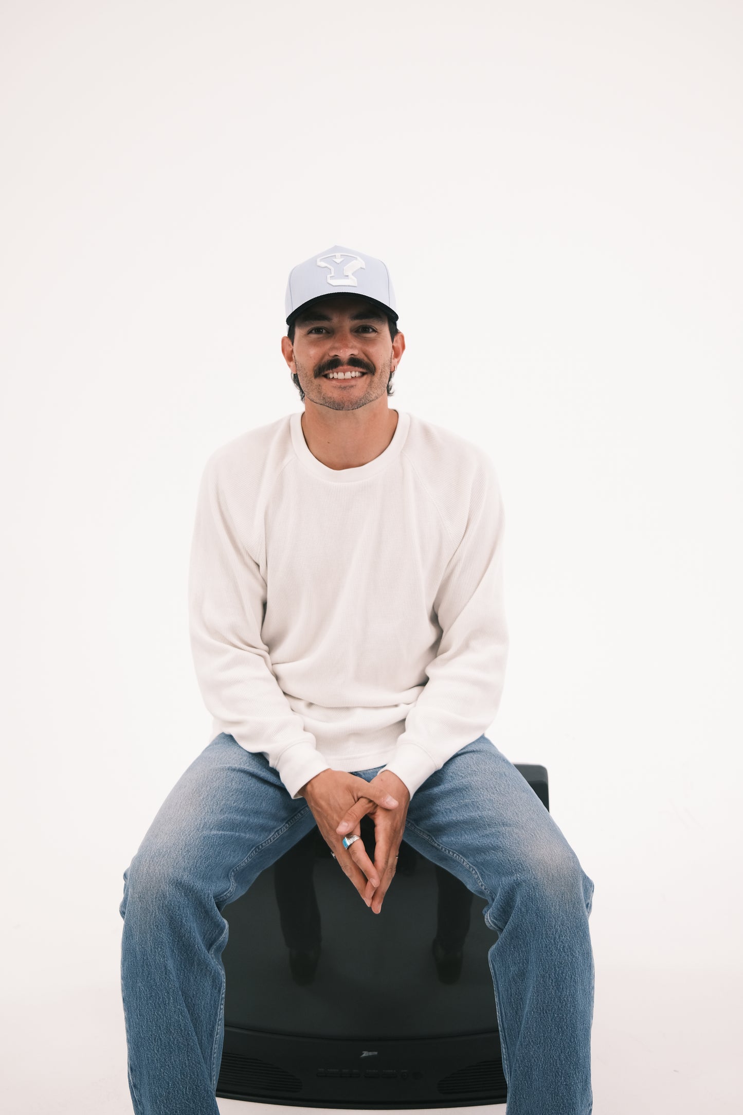 '96 Block Y A-Frame - Light Blue / Black Cord