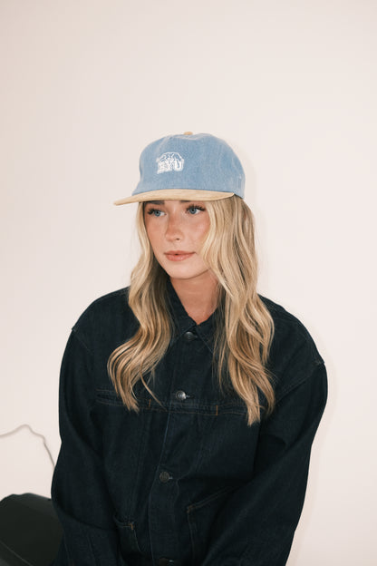 BYU Denim/Suede Unstructured Hat
