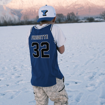 '96 Block Y A-Frame - White / Royal (Small Sizing)